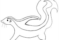 skunk coloring page