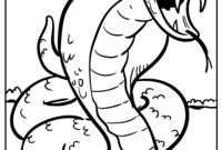 snake coloring pages realistic