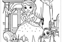 coloring pages sofia the first