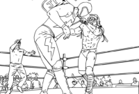 wwe coloring pages the fiend