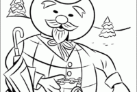 rudolph the red nosed reindeer coloring sheet