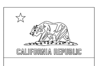 california flag coloring page