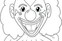 scary clown coloring pages