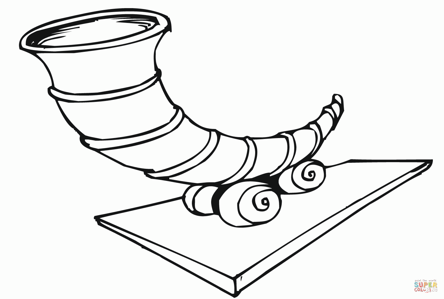 Empty Cornucopia Coloring Page - Coloring Home