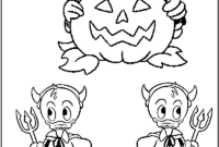 goofy halloween coloring pages