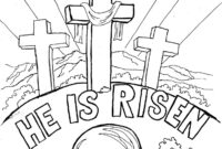 jesus is alive coloring sheet