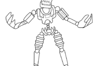 nightmare bonnie coloring pages