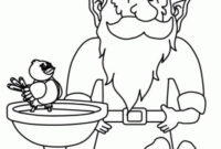 garden gnome coloring pages