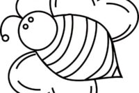 bumble bee coloring page