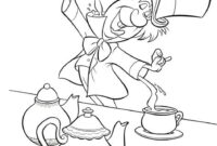 mad hatter coloring page
