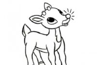 rudolph printable coloring pages