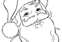 printable coloring pages santa