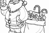 free printable santa coloring sheets