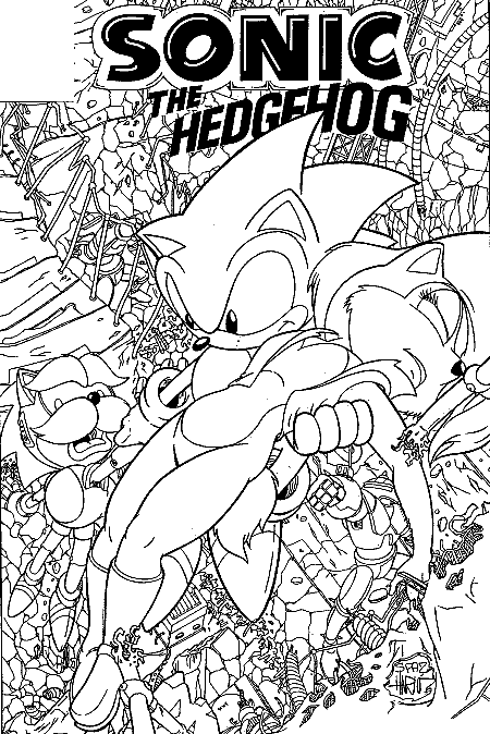 Sonic Adventure Coloring Pages | Team colors