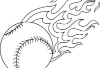 printable softball coloring pages