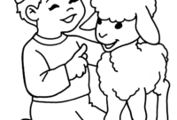 lamb coloring page