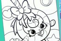 shopkins christmas coloring pages