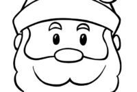 santa printable coloring page