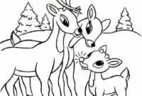 christmas coloring pages rudolph