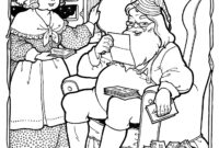 christmas coloring santa