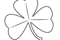 shamrock coloring page pdf