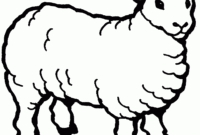 sheep coloring page free