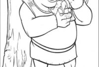 shrek printable coloring pages