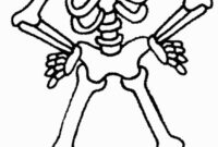 skeleton coloring pictures