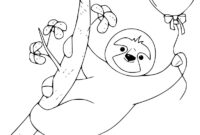 sloth coloring sheets