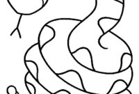 snake printable coloring pages