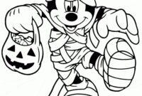 mickey mouse halloween drawings