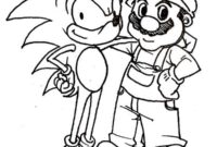 sonic christmas coloring pages