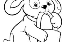 coloring pages cute puppy