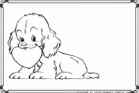 cute puppies coloring pages