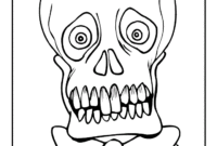 skulls coloring page