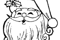 santa coloring sheet