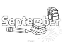 september coloring page