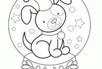 coloring pages snow globe