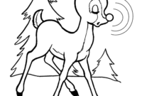 rudolph coloring pages free