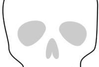 skull template printable