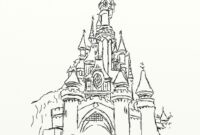 disneyland castle coloring page