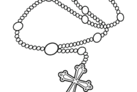 rosary coloring page