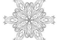 snowflake coloring pages for adults