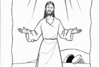 jesus resurrection colouring pages