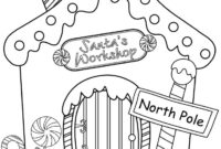 santa’s workshop coloring pages