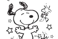 free snoopy coloring pages