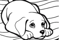 cutest puppy coloring pages