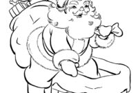 santa claus coloring pages printable