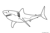 shark printables coloring pages