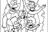 coloring pages of the simpsons